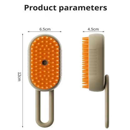 4-in-1 Pet Steam Grooming Brush – Spray, Massage